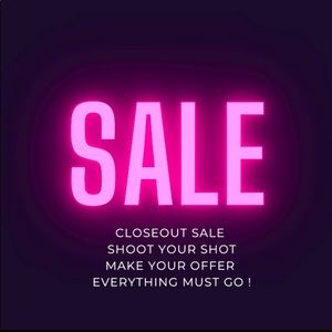 Close out sale get you favorite 🔥 items and more!